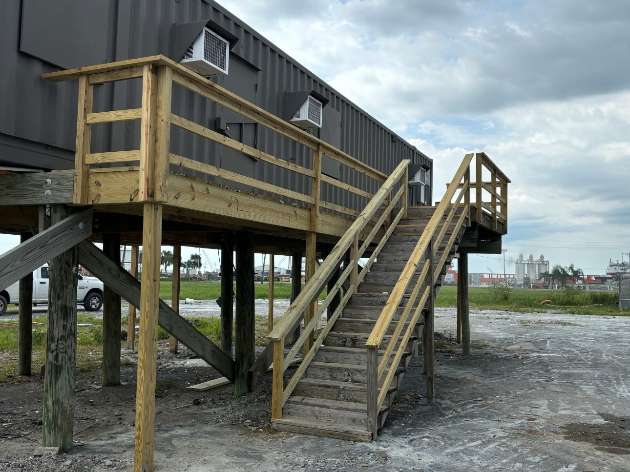 Elevated stairs South Louisiana Bayou Contractors
