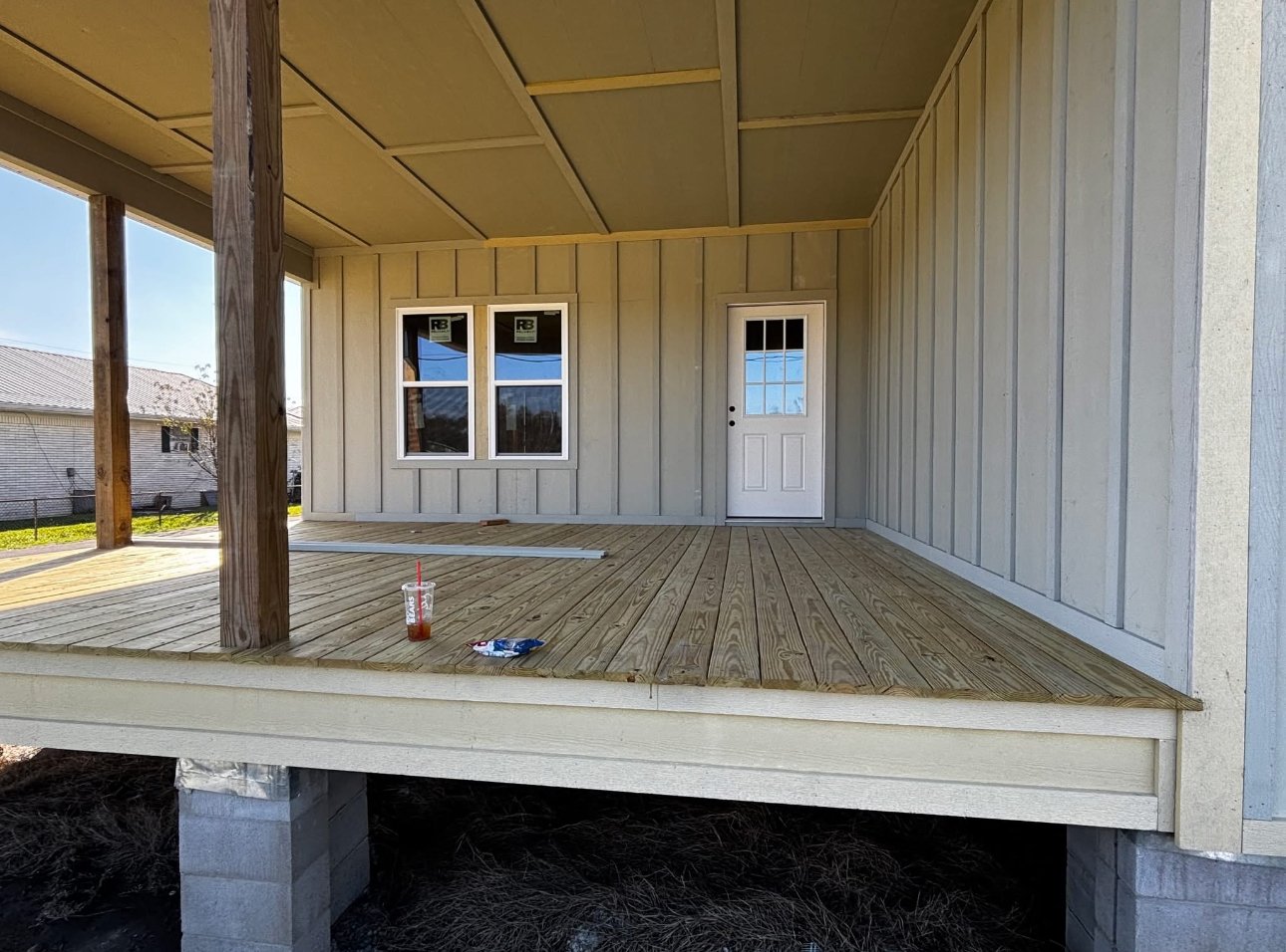 Covered porch and deck South Louisiana